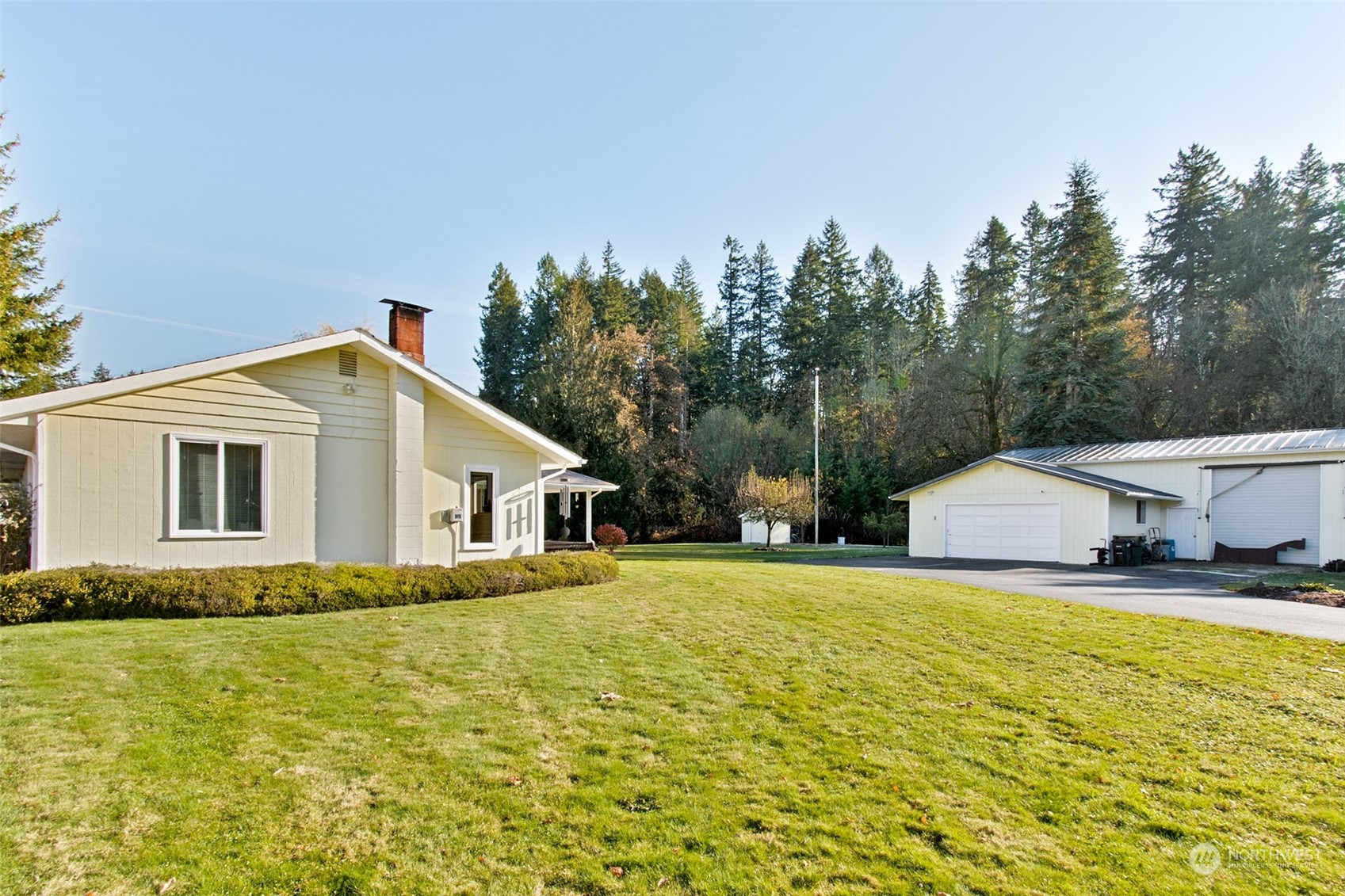 9406 Crete Street Southeast Olympia, WA 98501 - Photo 2 of 38 a front view of house with yard and trees in the background