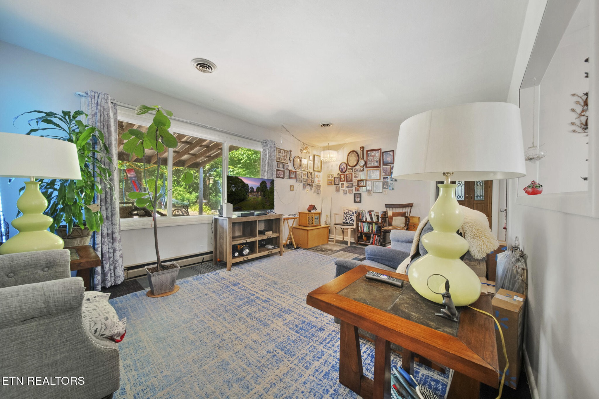 4880 Shell Lane Knoxville, TN 37918 - Photo 21 of 37 a living room with furniture a window and a flat screen tv