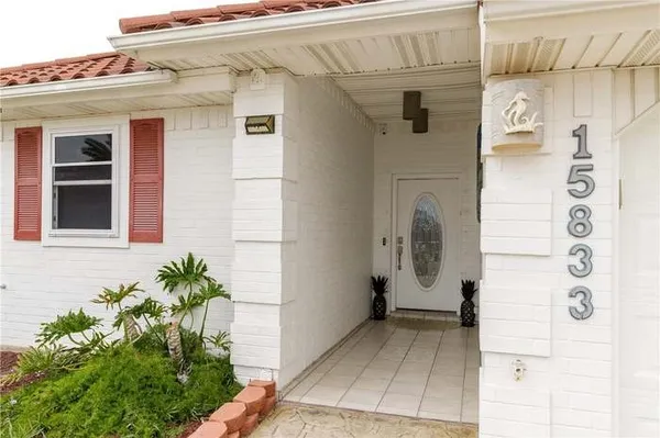 a view of a door of the house