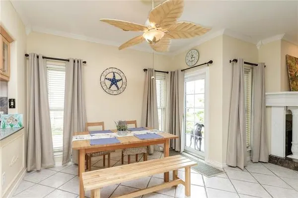 a very nice looking room with a large window