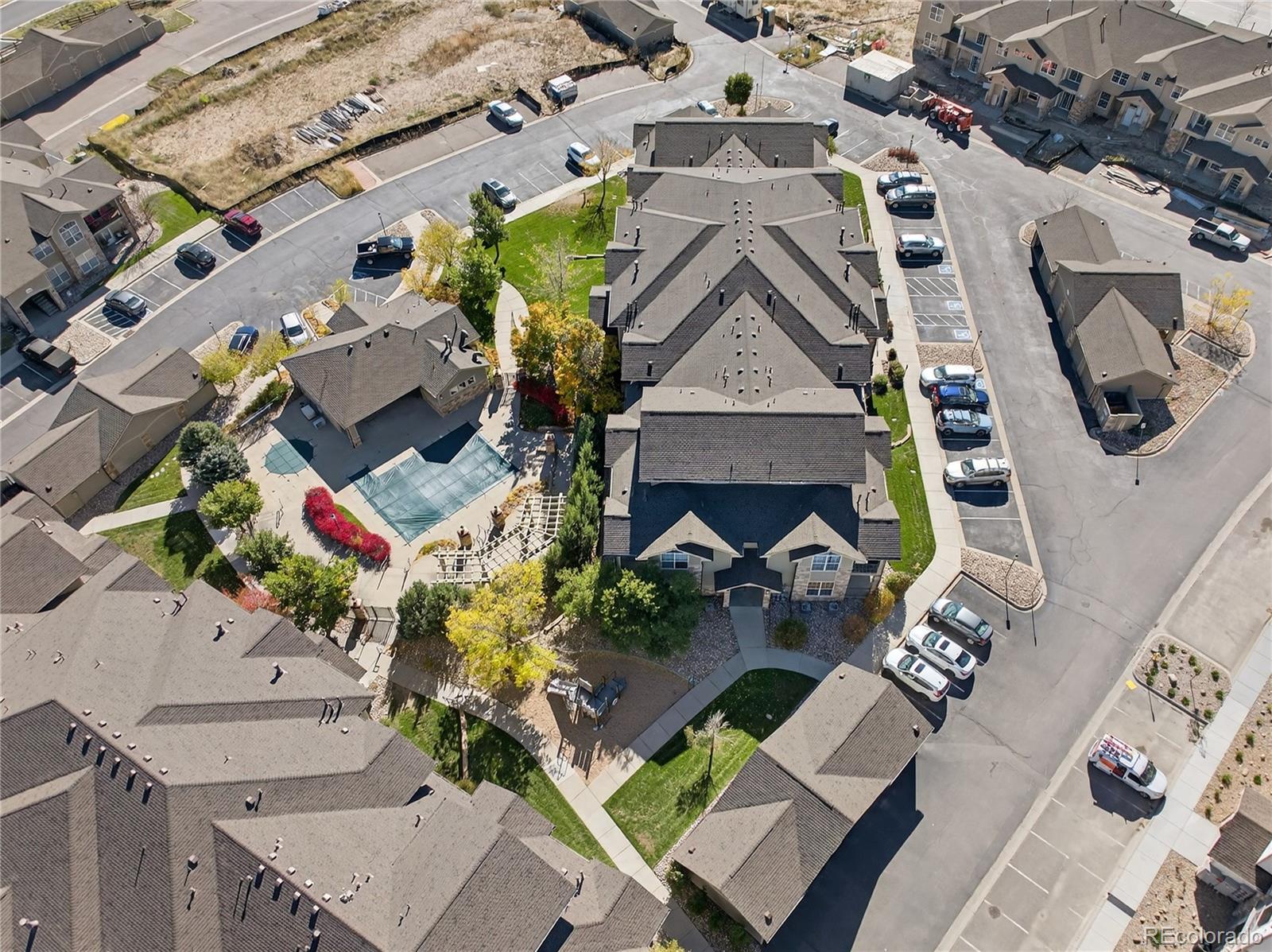 18611 Stroh Road, Unit 5203 Parker, CO 80134 - Photo 28 of 28 an aerial view of residential houses with outdoor space