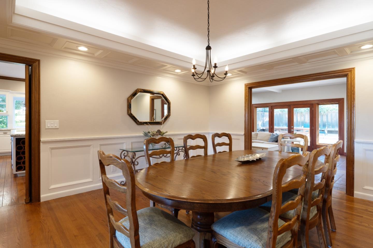 142 Carmel Riviera Drive Carmel, CA 93923 - Photo 9 of 23 a view of a dining room with furniture window and wooden floor