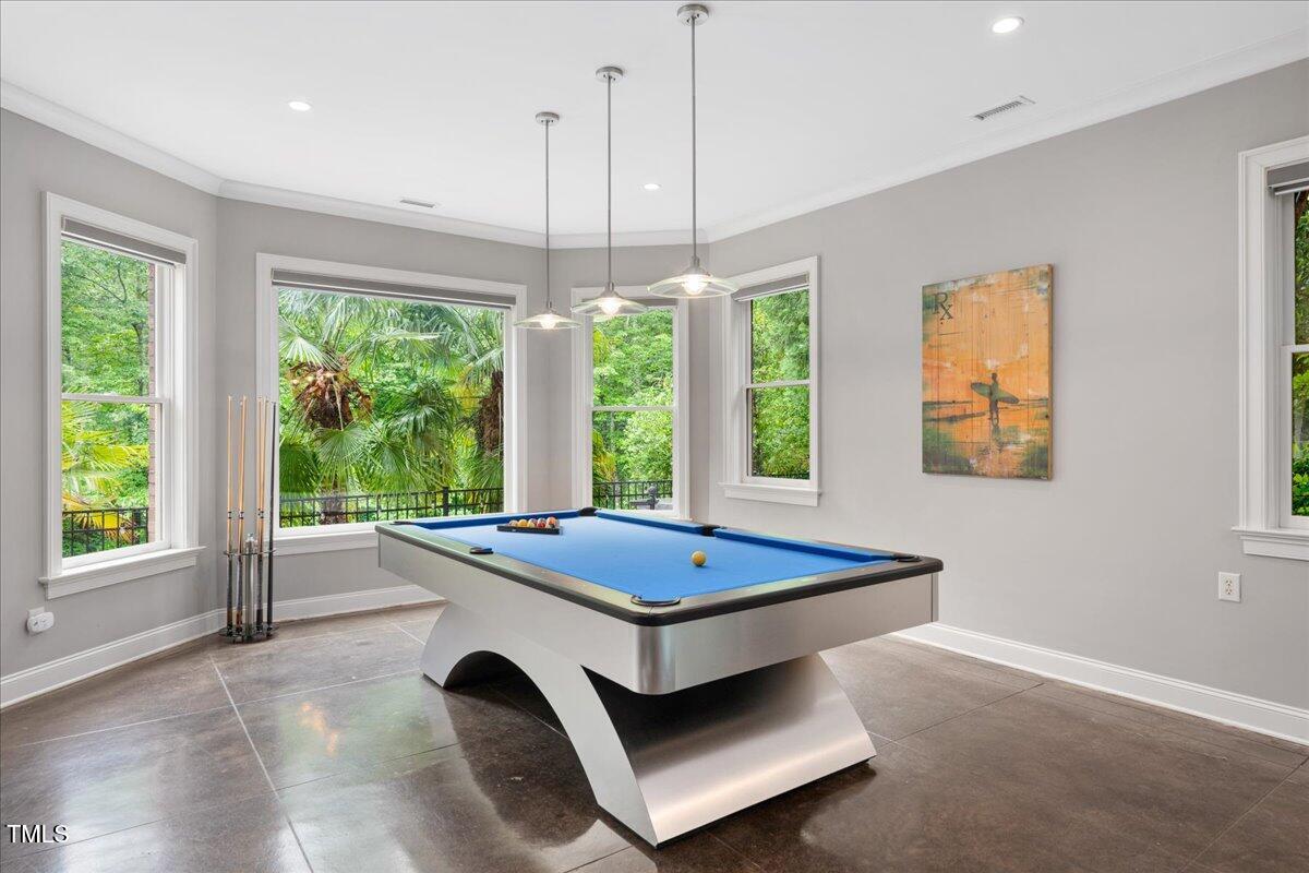 3601 Nightfall Court Raleigh, NC 27607 - Photo 41 of 88 a room with pool table and windows