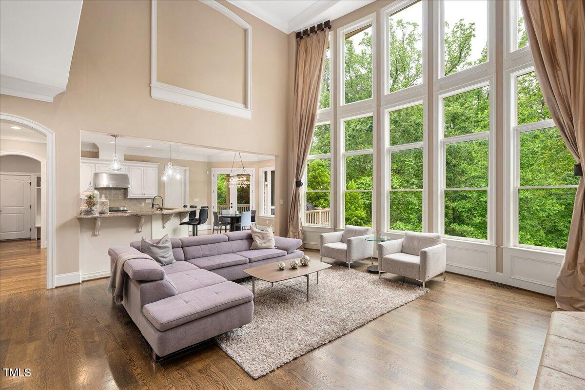 3601 Nightfall Court Raleigh, NC 27607 - Photo 7 of 88 a living room with furniture and a large window