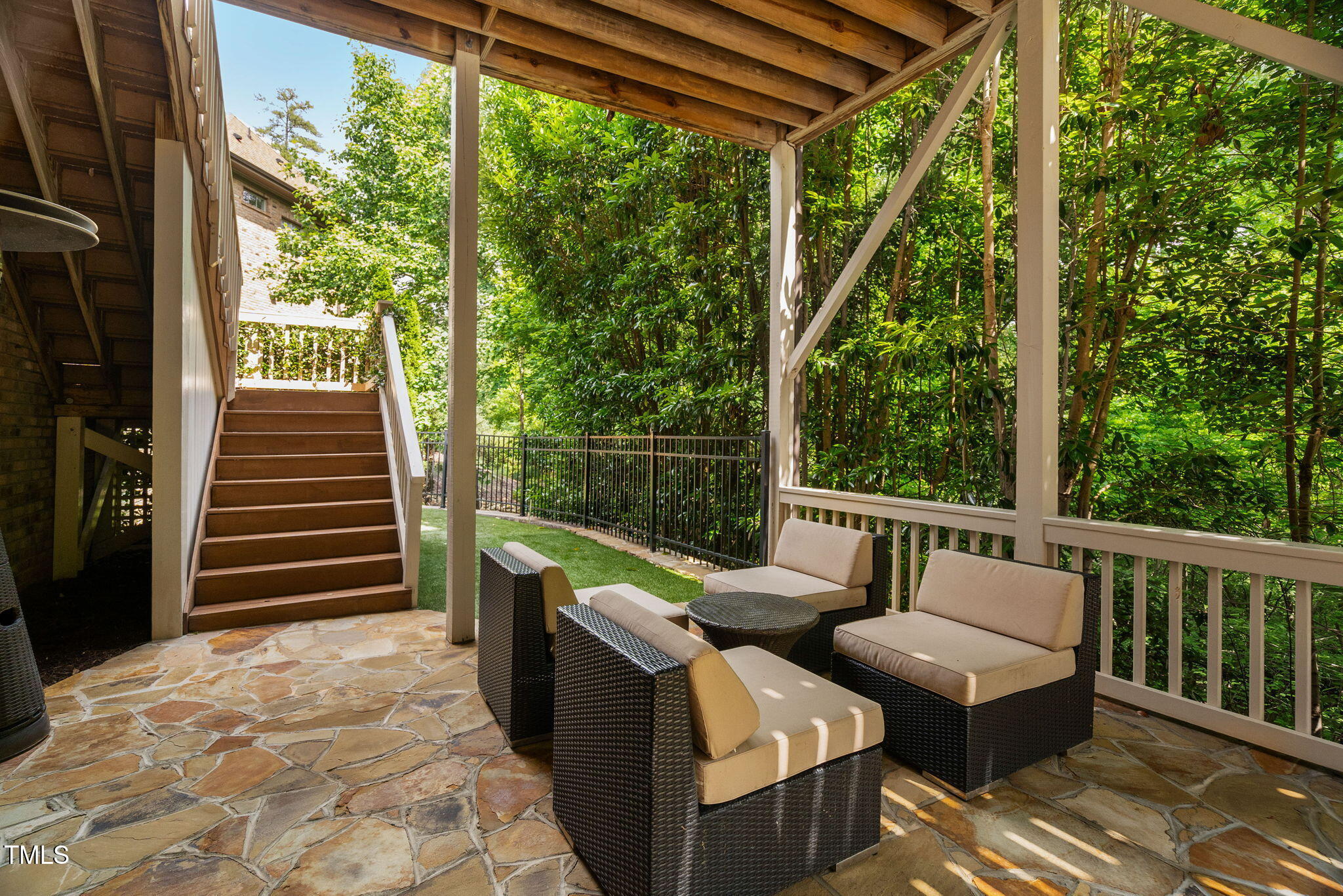 3601 Nightfall Court Raleigh, NC 27607 - Photo 78 of 88 a view of two chairs in the balcony