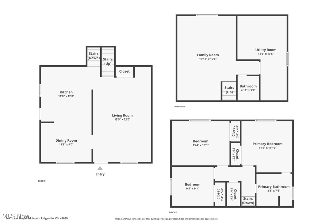 5497 Lear Nagle Road North Ridgeville, OH 44039 - Photo 33 of 33 all level floor plans