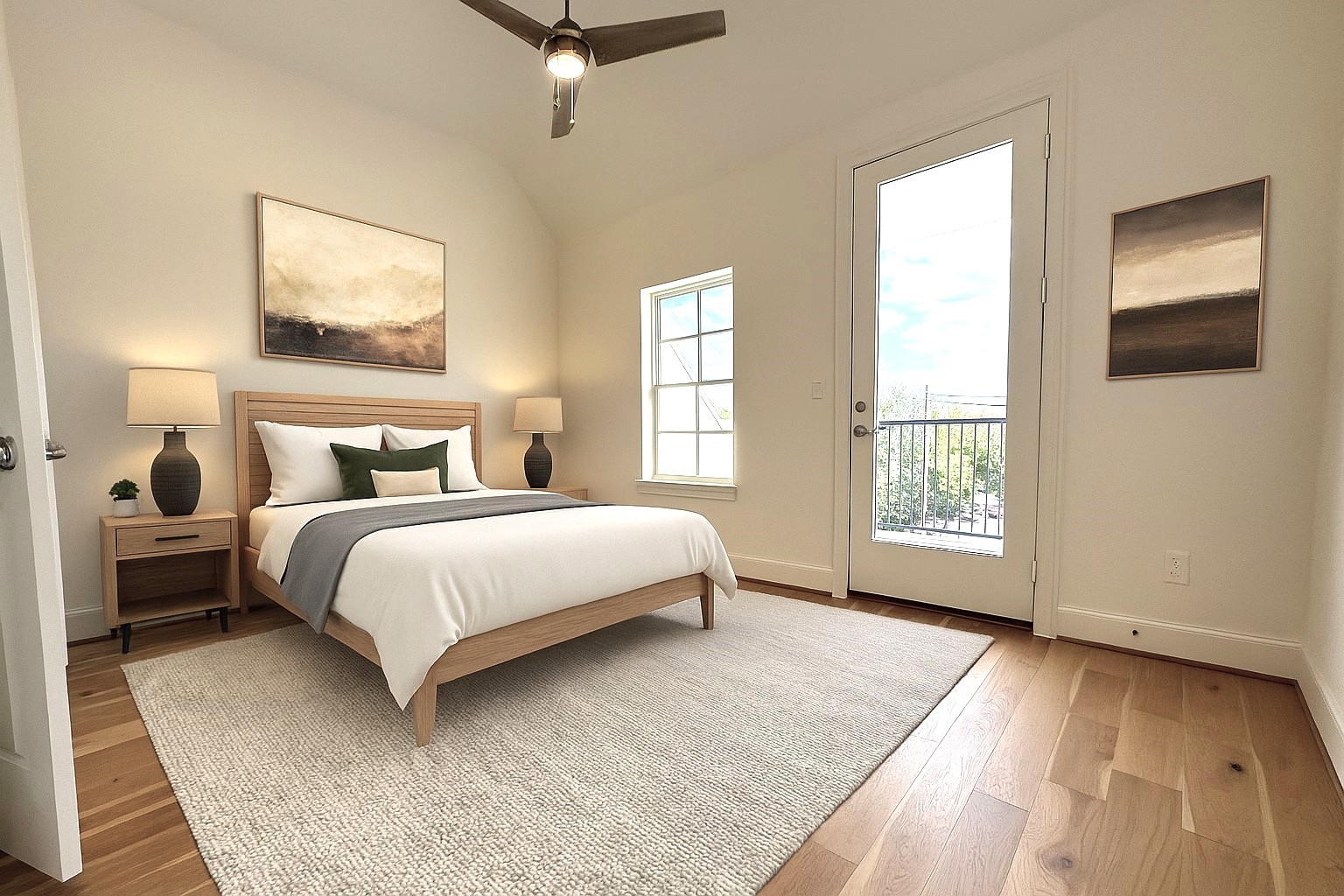 741 Bringhurst Street Houston, TX 77020 - Photo 5 of 17 a bedroom with a large bed and a window