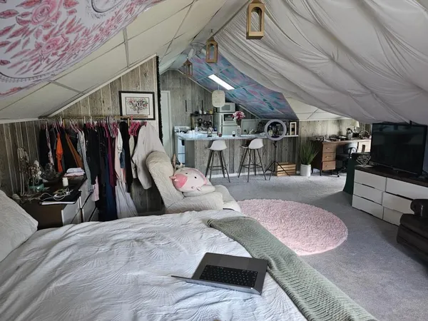 a view of a gym room