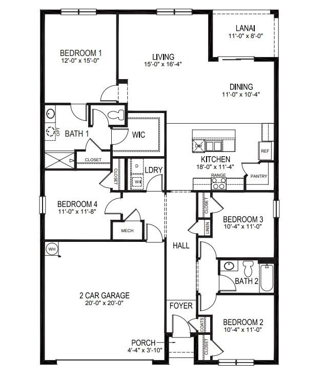 277 Gardner Road Southwest Palm Bay, FL 32908 - Photo 21 of 27 Cali Model Plan