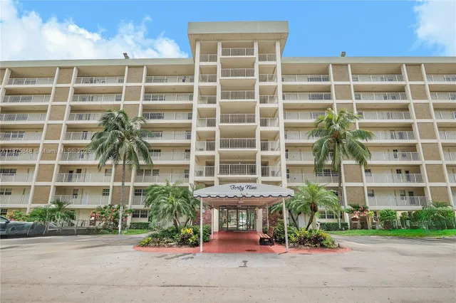front view of a building with a street