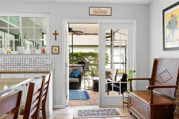 a view of a livingroom with furniture and window