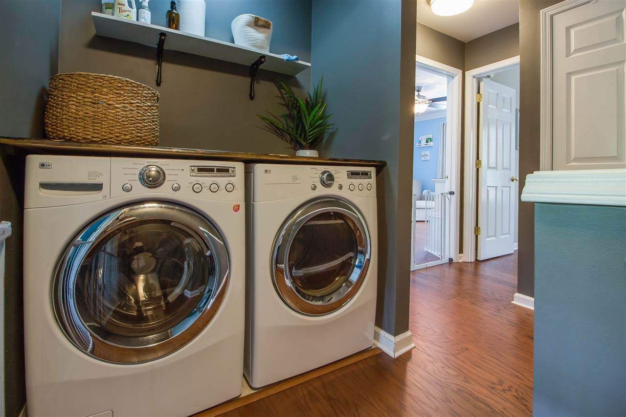 5022 Echo Ridge Road Raleigh, NC 27612 - Photo 19 of 22 a utility room with dryer and washer