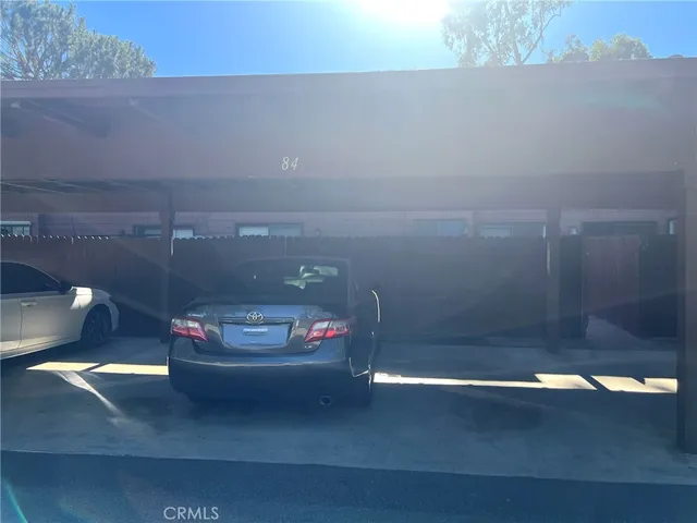 a view of a flower in a garden