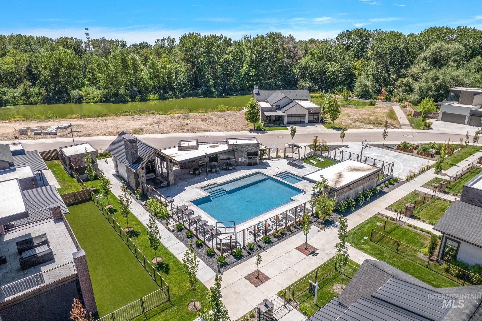 134 South Carbon Rivet Avenue Eagle, ID 83616 - Photo 15 of 20 Aerial view of a pool