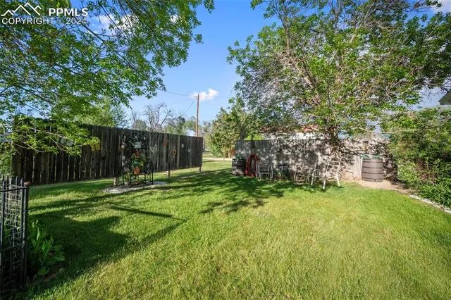 a backyard of a house