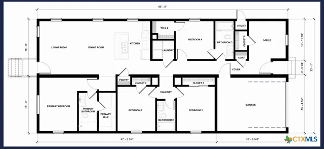 a view of an empty room