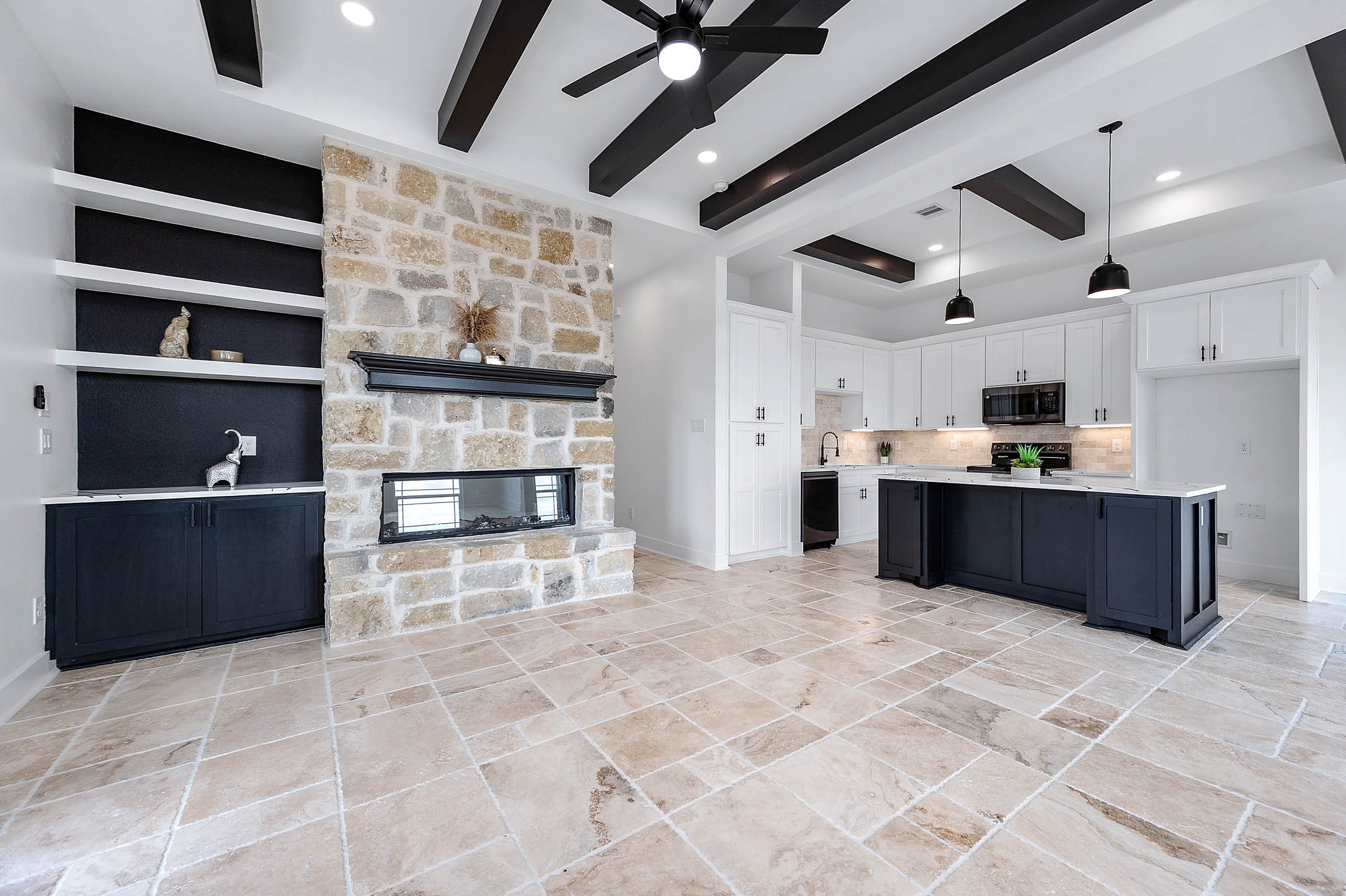 8903 Milby Street Needville, TX 77461 - Photo 1 of 32 a large kitchen with stainless steel appliances granite countertop a refrigerator and a stove