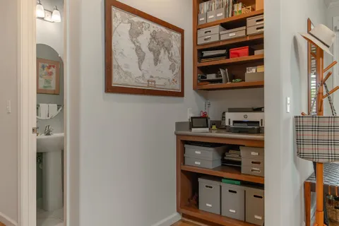 a kitchen with stainless steel appliances a stove and a refrigerator