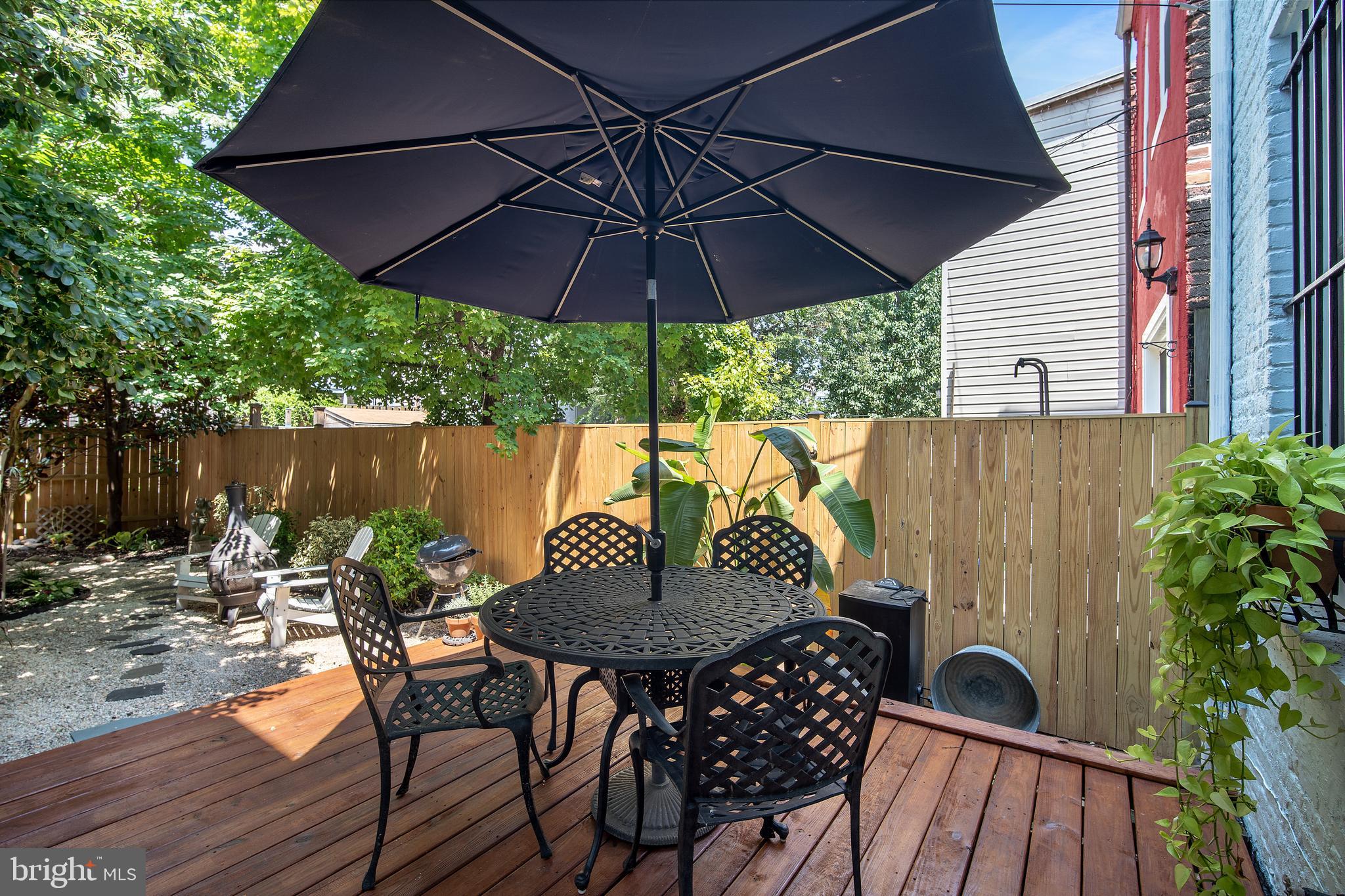 1220 D Street Northeast Washington, DC 20002 - Photo 29 of 33 Reardeck for al fresco dining