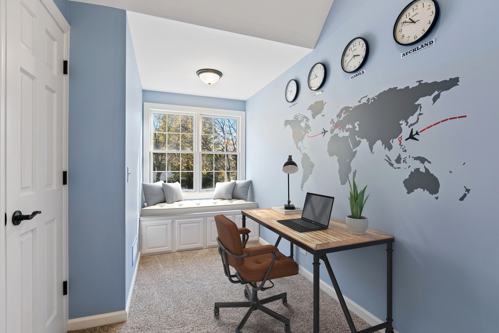 470 Long Hill Road Gurnee, IL 60031 - Photo 25 of 32 a view of a workspace with furniture and a window