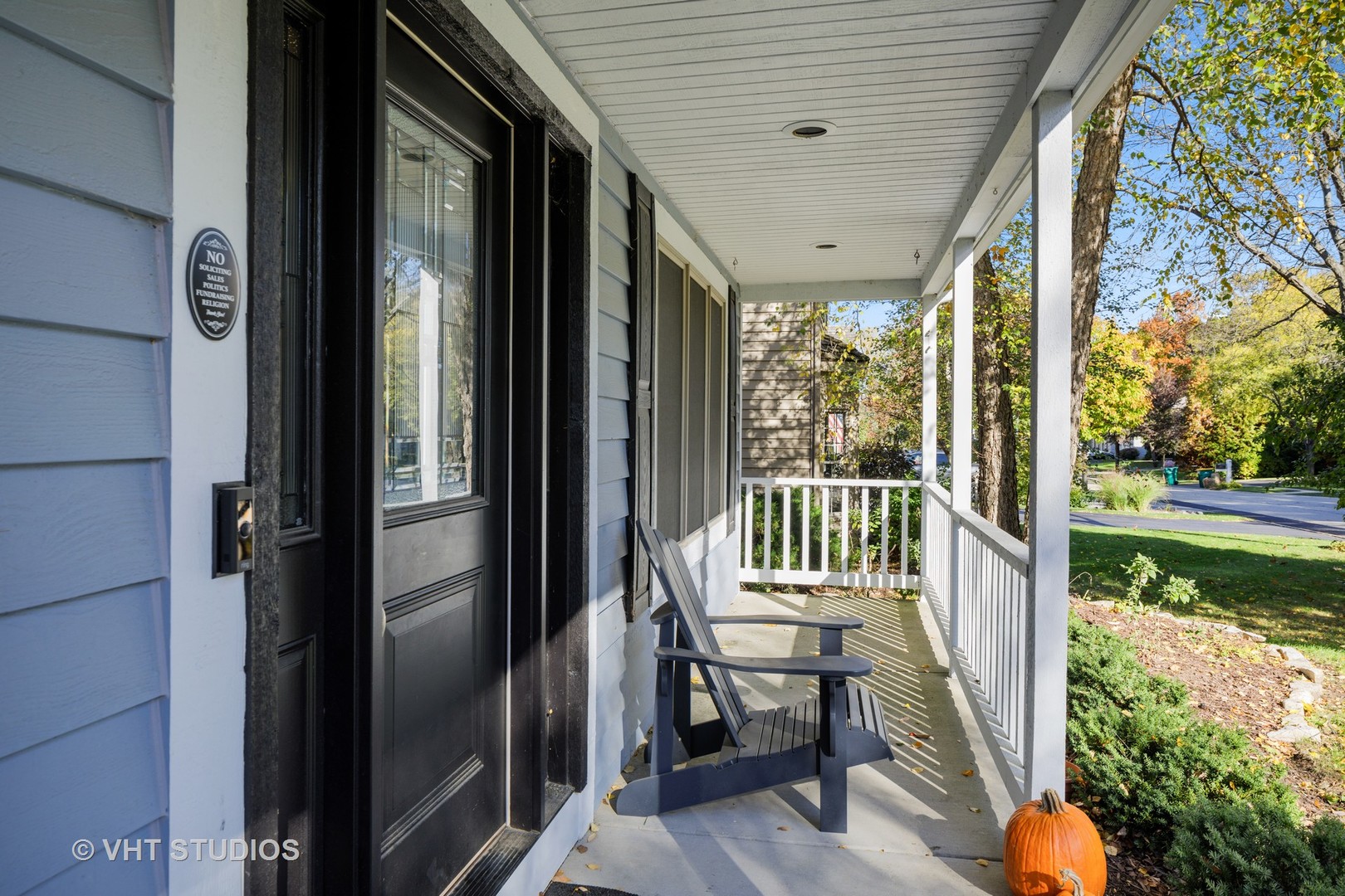 470 Long Hill Road Gurnee, IL 60031 - Photo 3 of 32 a view of a porch with chairs and backyard