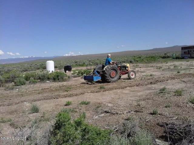 a room with furniture and a wall painting