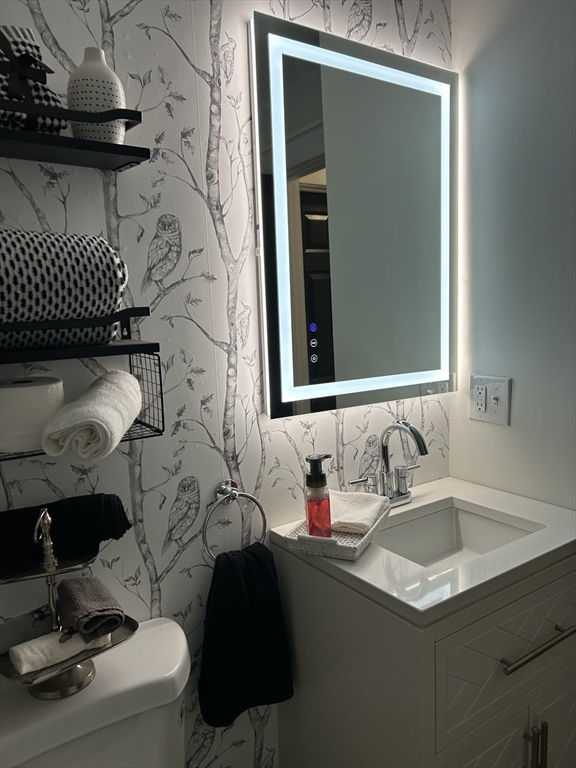 61 Esta Road Plymouth, MA 02360 - Photo 22 of 40 a bathroom with a sink and a mirror