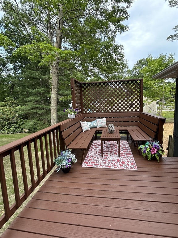 61 Esta Road Plymouth, MA 02360 - Photo 10 of 40 a view of a wooden deck with furniture