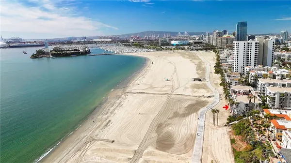 a view of a building with a street