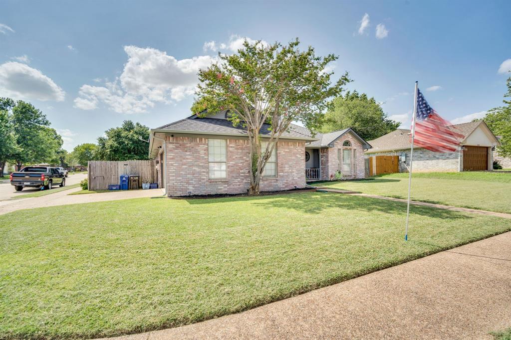 1001 Short Line Boulevard Midlothian, TX 76065 - Photo 16 of 26 Brick veneer exterior with gabled roofline on a corner lot