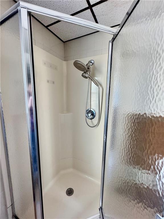 138 Church Street Hopwood, PA 15445 - Photo 18 of 29 a bathroom with a glass shower door