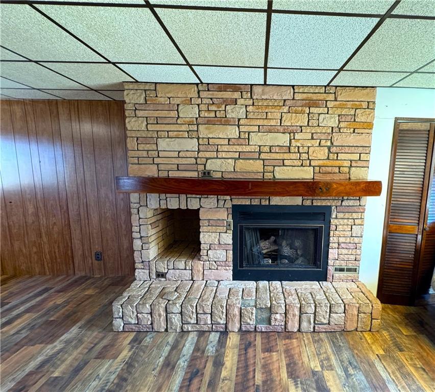 138 Church Street Hopwood, PA 15445 - Photo 7 of 29 a view of empty room with wooden floor and fireplace