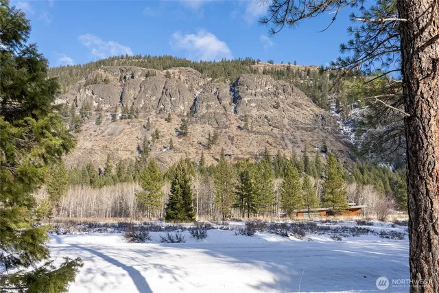 a view of a backyard of the house