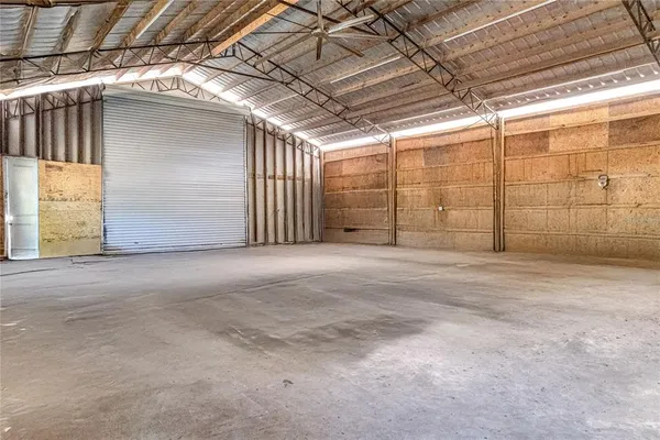 a view of a bench in a yard
