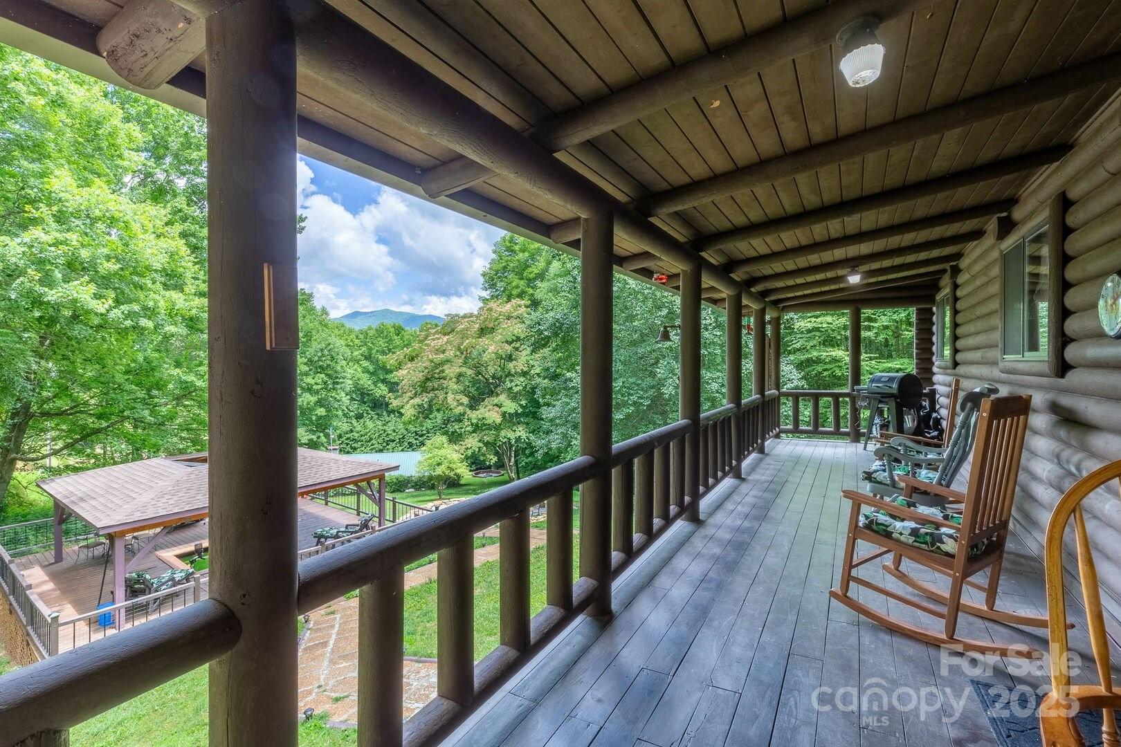 1491 Battle Branch Road Bryson City, NC 28713 - Photo 30 of 34 a view of a two chair in the balcony