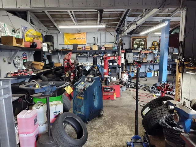 a view of a storage room