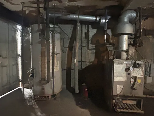 a water heater room