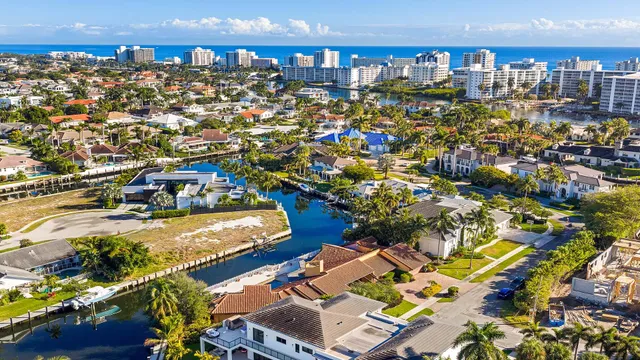 a view of a city with ocean view