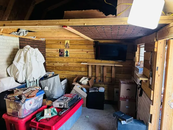 a room with storage and utility