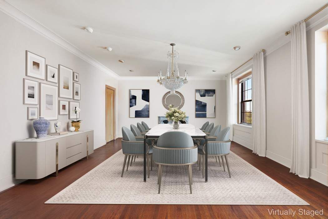 920 5th Avenue, Unit 10B Manhattan, NY 10021 - Photo 6 of 23 a dining room with wooden floor and window
