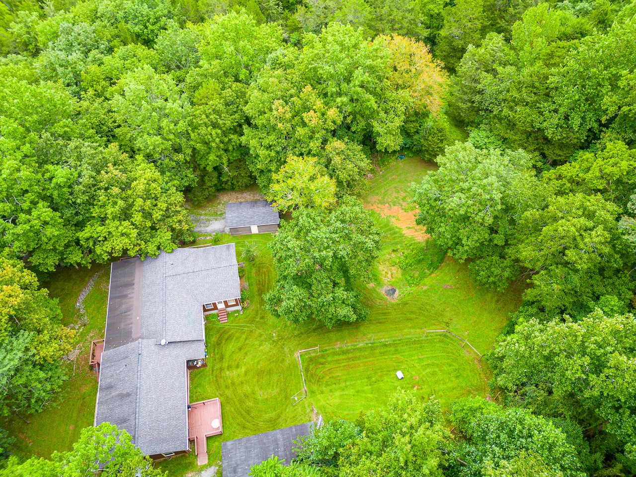 855 Hickory Drive Pulaski, TN 38478 - Photo 53 of 57 an aerial view of residential houses with outdoor space and trees