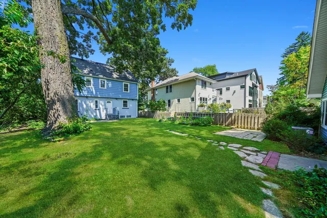 a house view with a garden space
