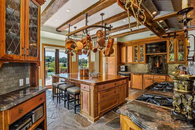 a view of a lake with a city