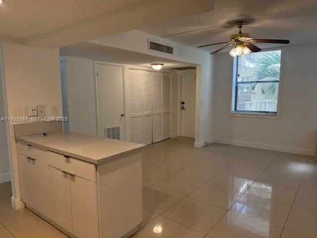 a view of an empty room