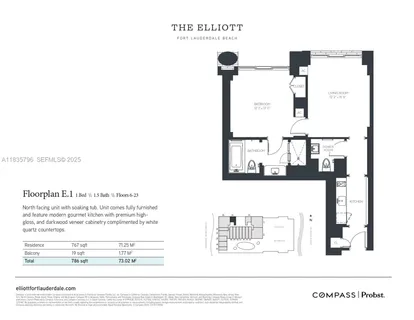 $615,900 | 551 North Fort Lauderdale Beach Boulevard, Unit H1401, Fort Lauderdale, FL 33304
