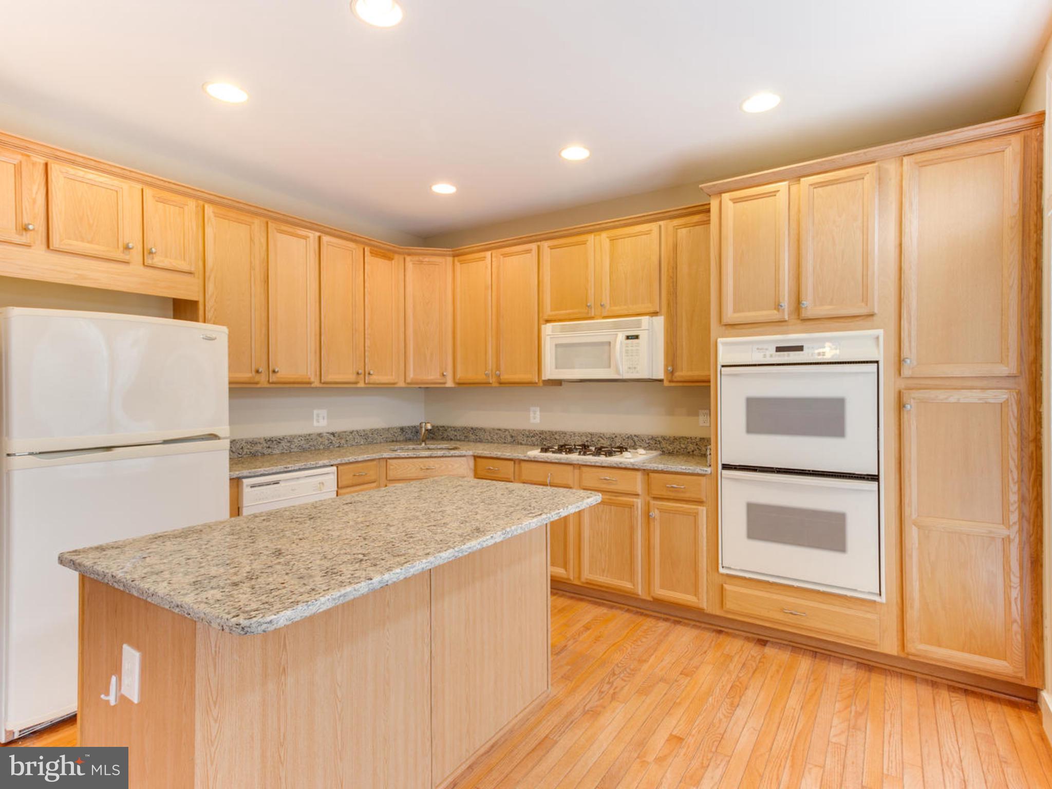 43802 Bent Creek Terrace Leesburg, VA 20176 - Photo 20 of 40 a kitchen with stainless steel appliances granite countertop a refrigerator sink and cabinets