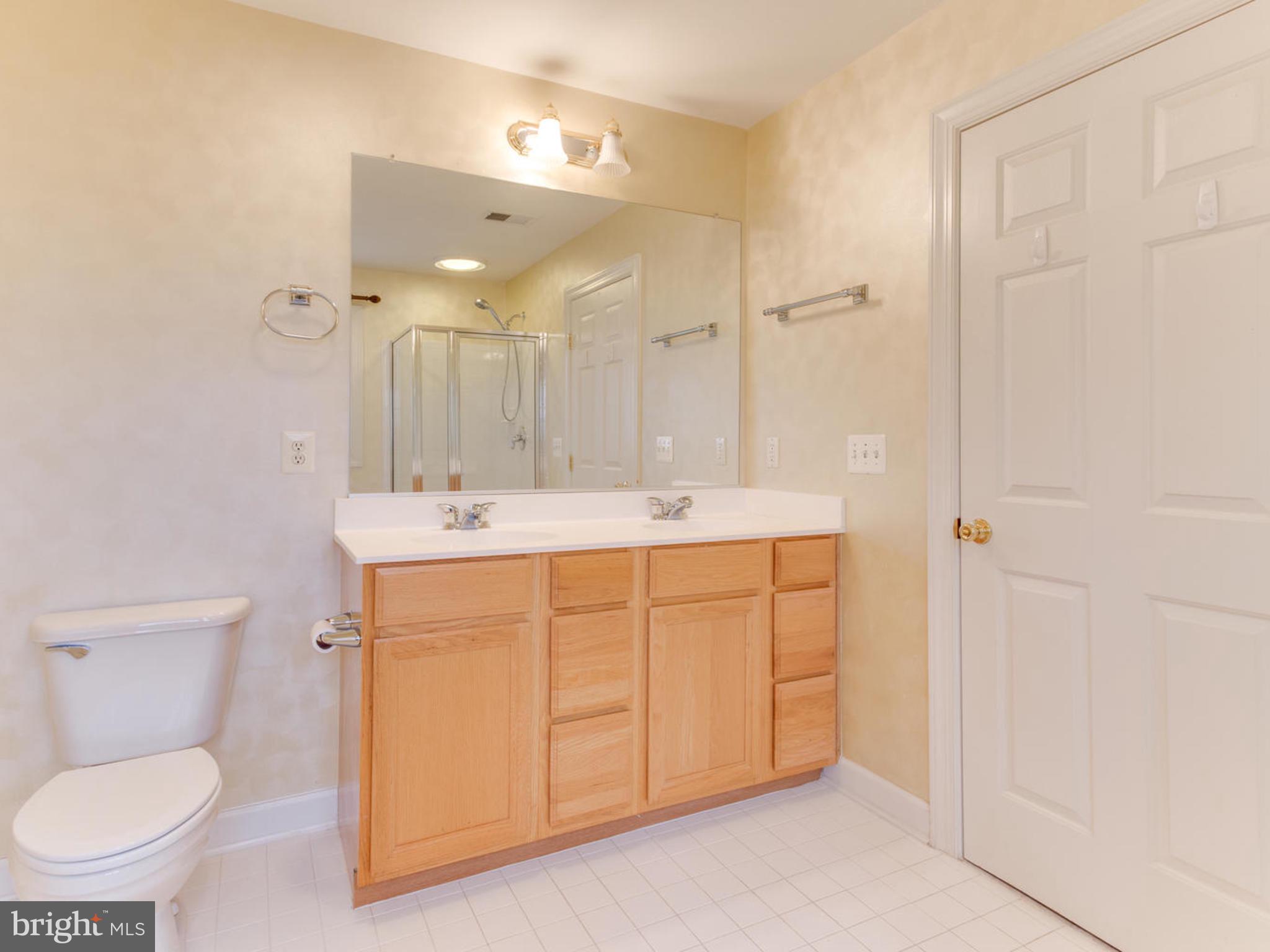 43802 Bent Creek Terrace Leesburg, VA 20176 - Photo 28 of 40 a spacious bathroom with a toilet a sink and mirror