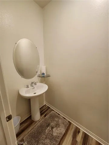 a storage room with washer and dryer