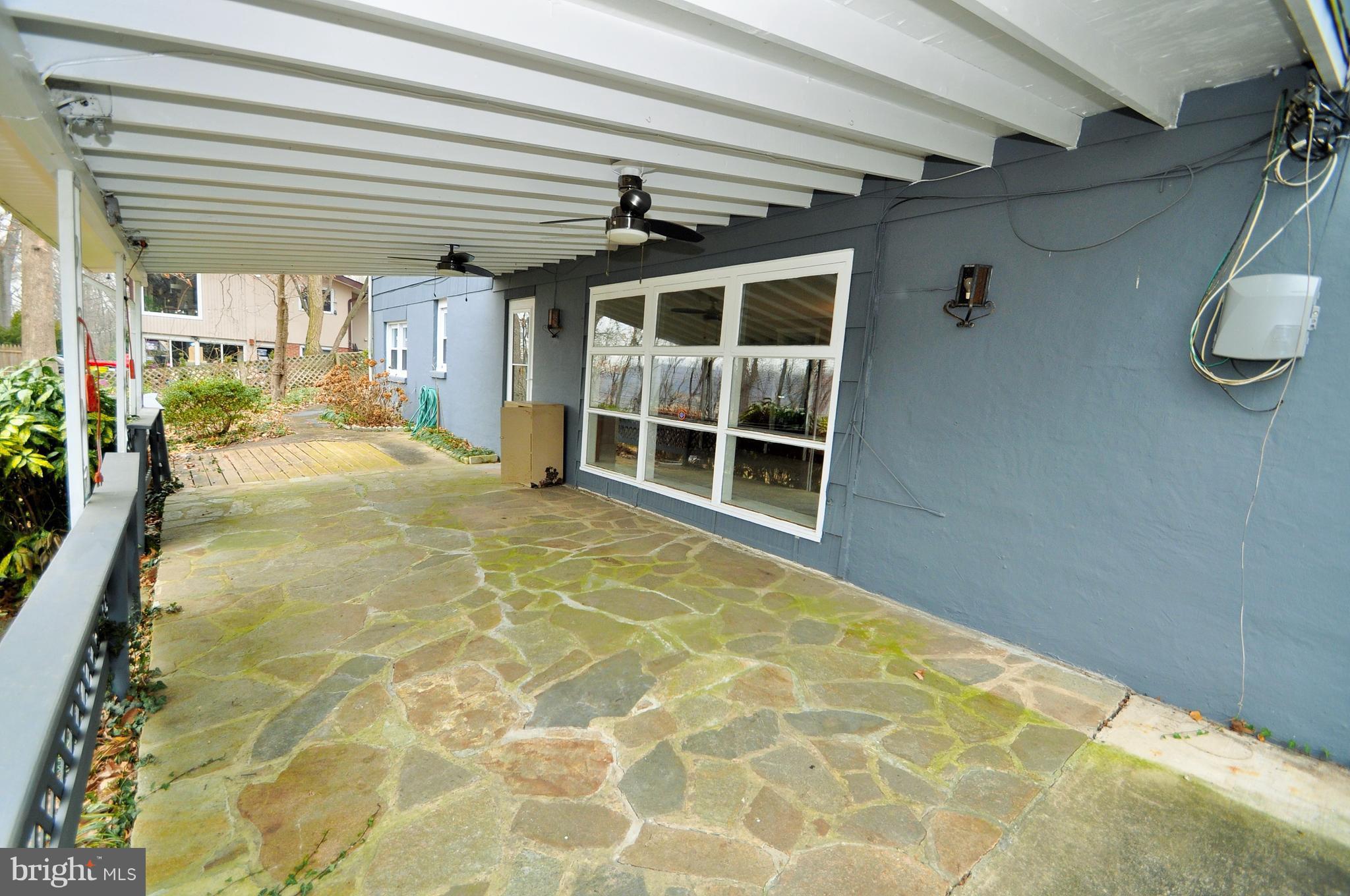 1906 Haverhill Road Baltimore, MD 21234 - Photo 27 of 30 Covered flagstone patio w/ceiling fans.