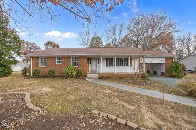 a view of a house with a patio